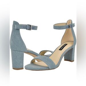 Nine West Blue Ankle Strap Heels